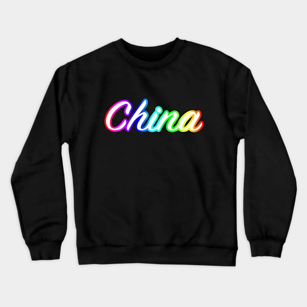 China Crewneck Sweatshirt by lenn